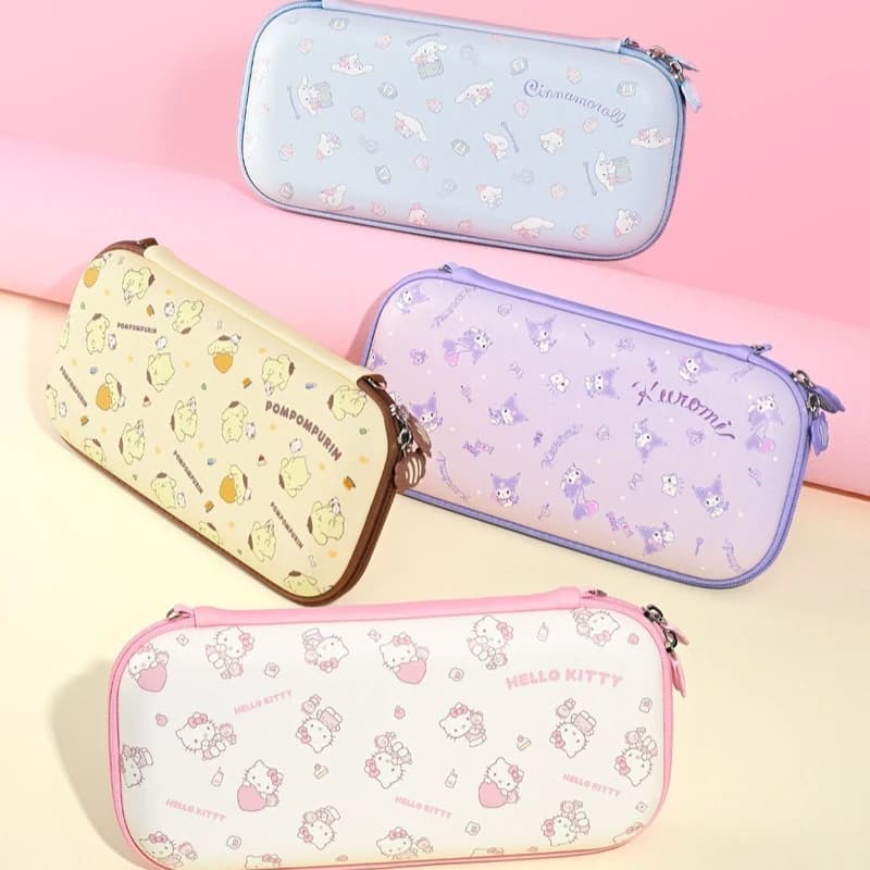 Sanrio Hellokitty Kuromi Cinnamoroll Pom Pom Purin Switch2 Borsa portaoggetti Custodia protettiva portatile Ns2 Cartoon Anime Peripheral Gif