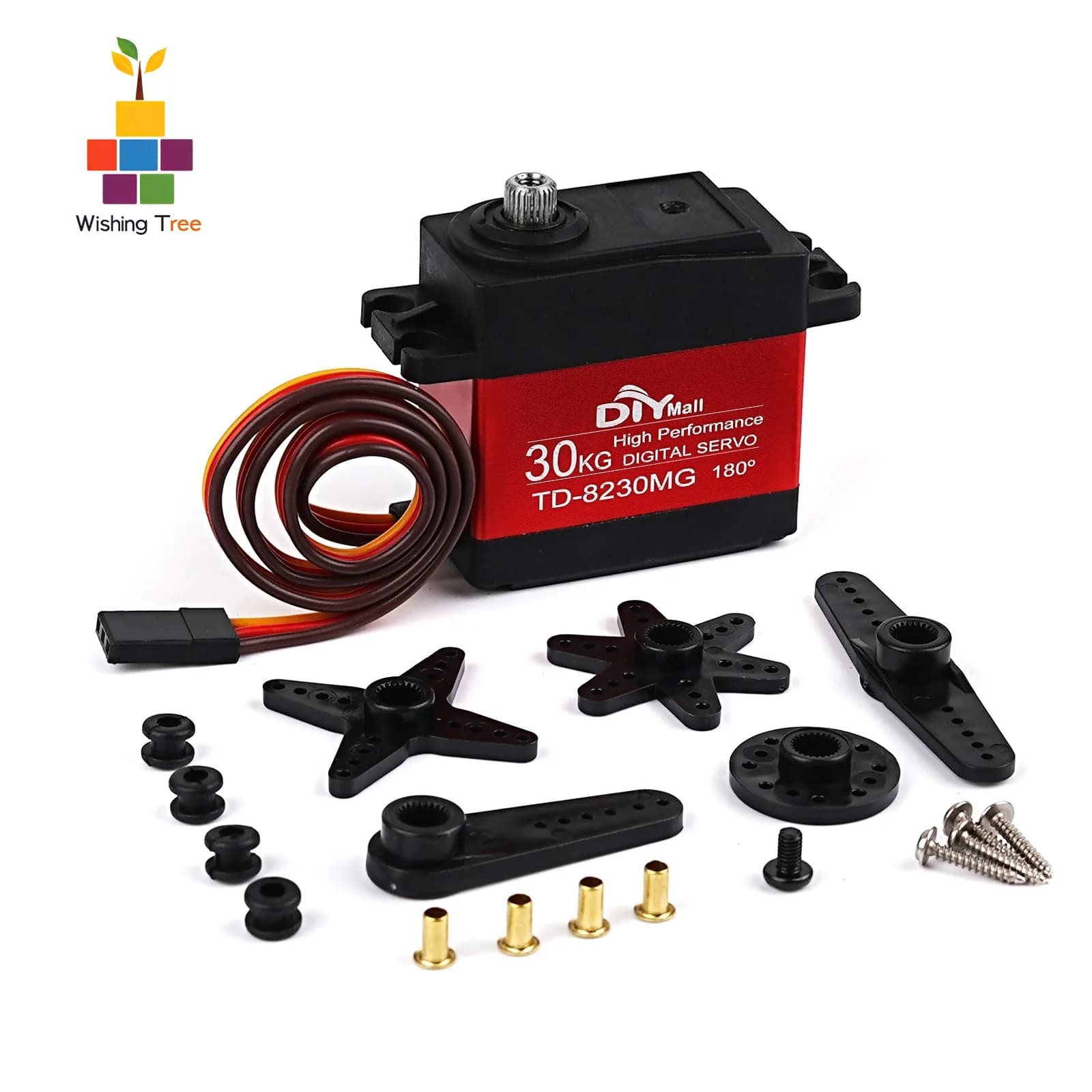 TD-8230MG Digital servo 30 kg high torque 360 ° Continuous rotation metal gear for robot/auto/drone