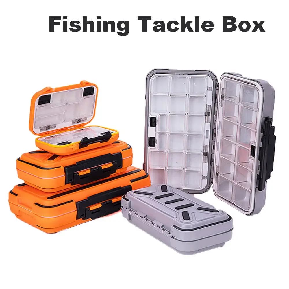 Multifunctional Plastic Storage Double Side Luya Tackle Fishhook Case Bait Container Fishing Box Lure Case