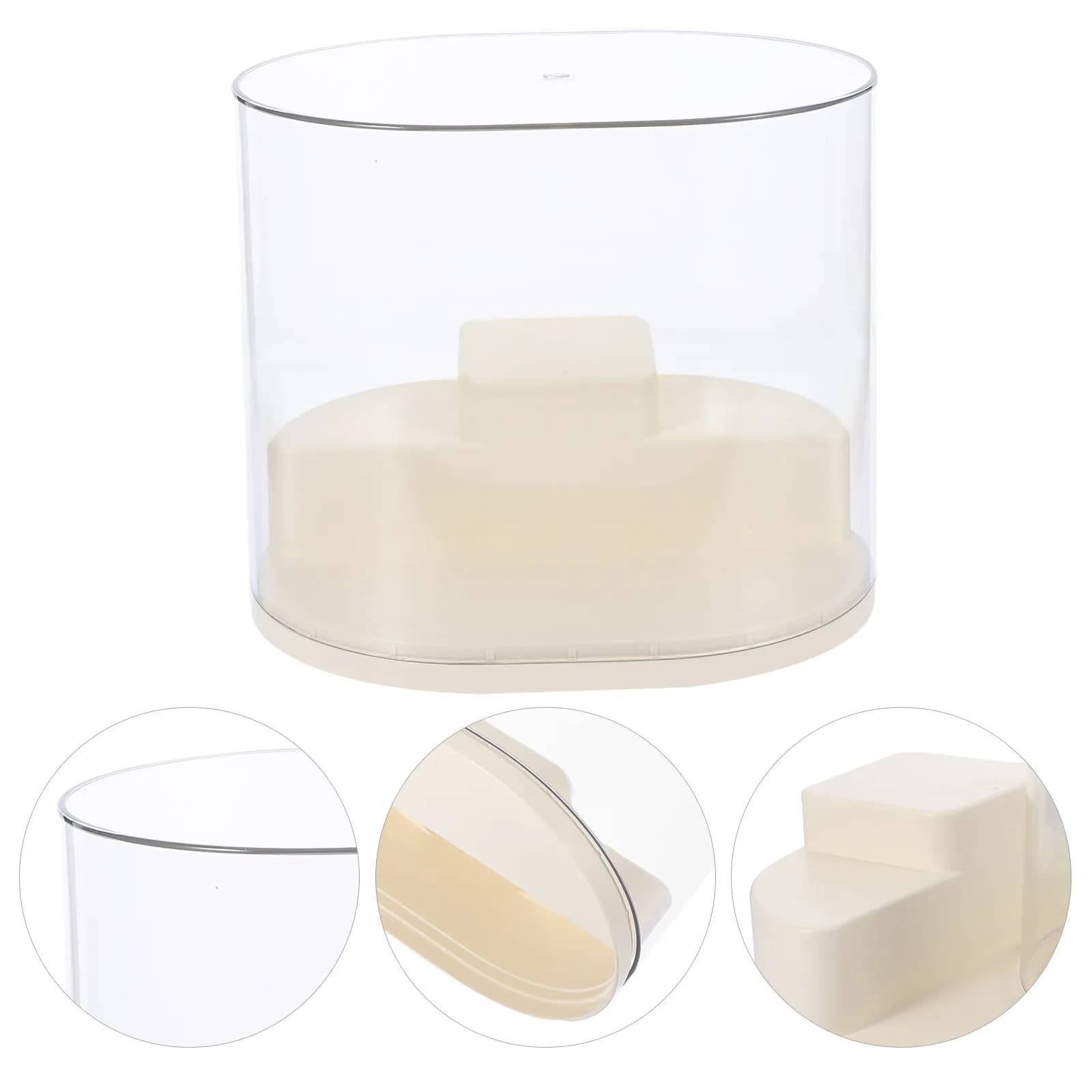 Small Transparent Showcase, Protective Storage Box for Action Figures and Collection Objects, Transparent Exhibiting Dome