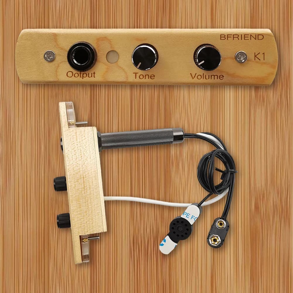 Cajon Box Drum Preamp/Pickup Musical Instrument Pickup Microphone Electronic Pick-up System Percussion Instruments Accessories