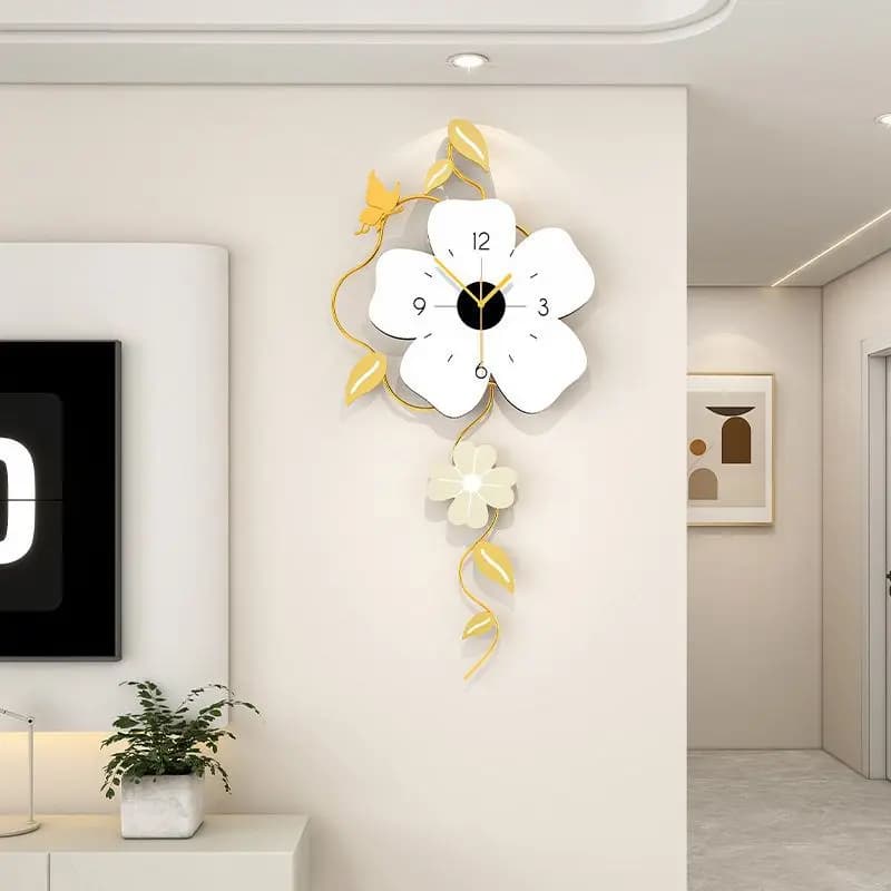 Orologio da parete Orologio da parete meccanico in plastica dal design unico Decorazione gotica quadrata