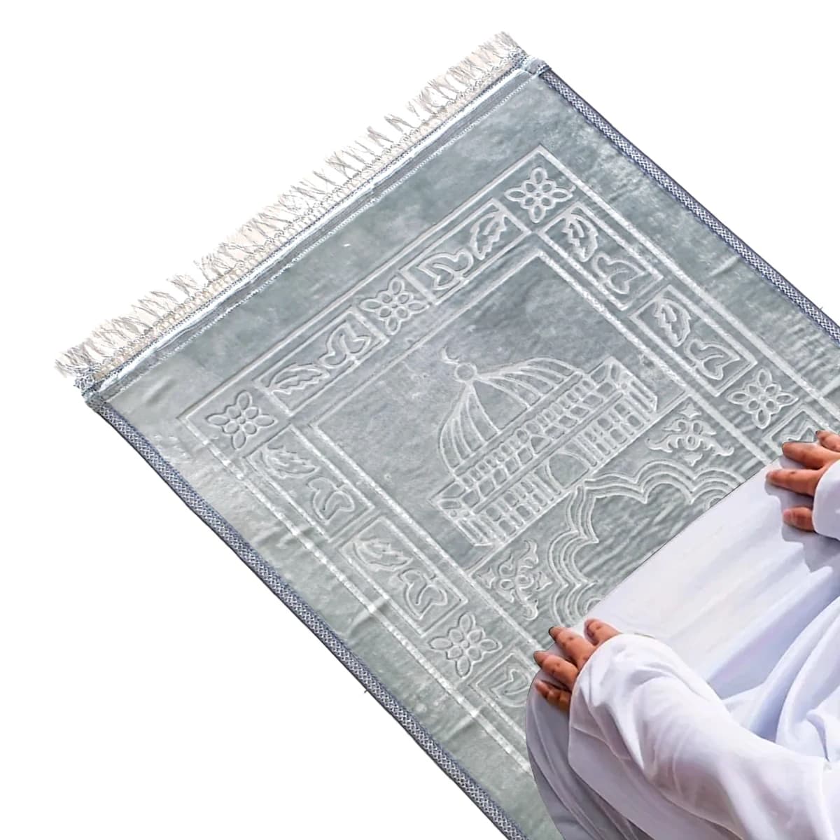 Thick Prayer Mat Soft Kneeling Cushion for Worship And Meditation Non-Slip Mat for Home Mosque Foldable Prayer Rug for Adults