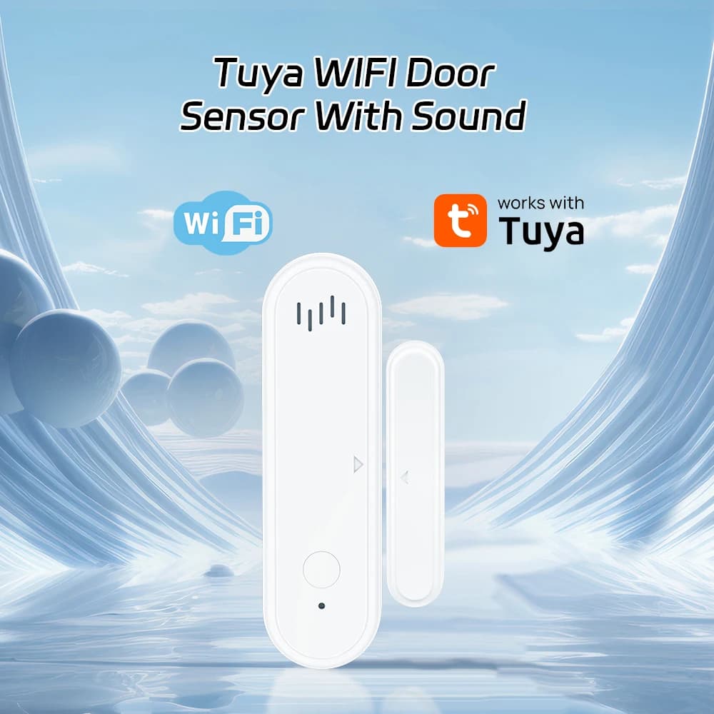 Allarme magnetico per porta, allarme wireless per porte e finestre, sensore di apertura porta antifurto per la casa, dispositivo antifurto con guscio per punteggio elevato