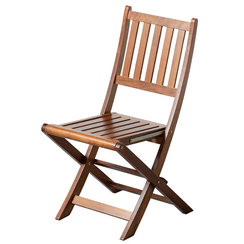 Sedia Pieghevole di Lusso in Legno di Teak Indonesiano con Cuscino per Uso Esterno in Cortile, Fattoria o Villa