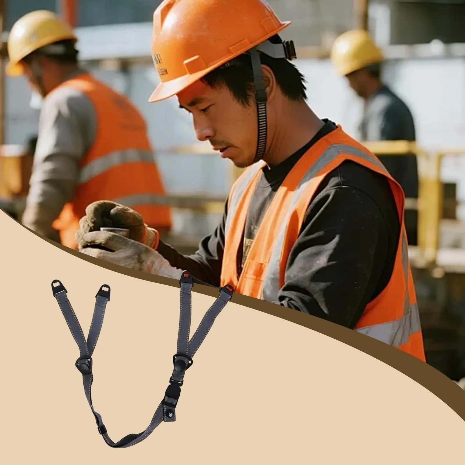 Safety Helmet Chin Strap Comfortable with Buckle,Hard Hat Chin Strap Attachment for Traveling Skiing Mountain Bike Accessories