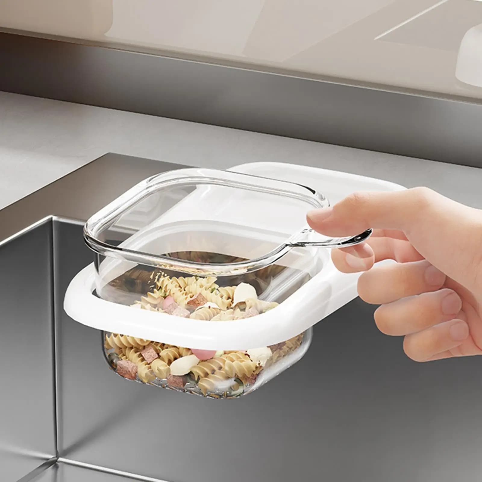 per lavello, rubinetto, portaspugne, facile da pulire, contenitore angolare per rifiuti, cucina
