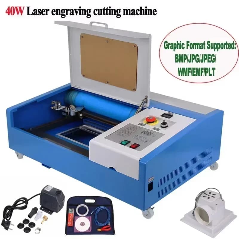 VEVOR 40W Incisore laser CO2 Area di taglio 300x200mm, macchina professionale per incisione e taglio su legno e acrilico