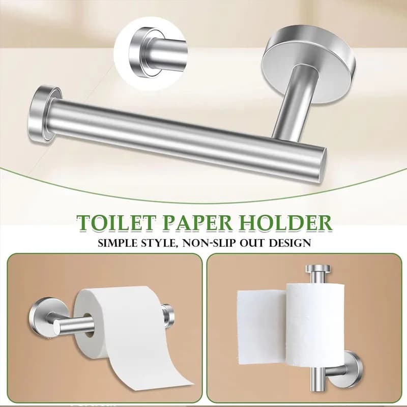 Supporto da parete per porta carta igienica Robusto porta carta igienica rotondo nero opaco Portarotolo di carta igienica premium in acciaio inossidabile