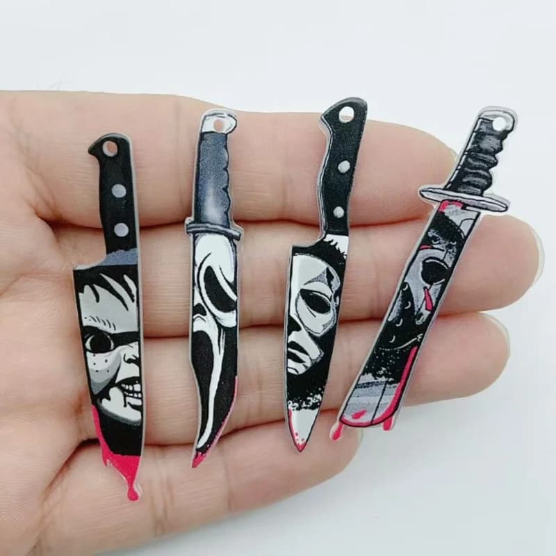 10 pieces of acrylic jewelry Halloween pendant DIY earrings necklace jewelry making supplies