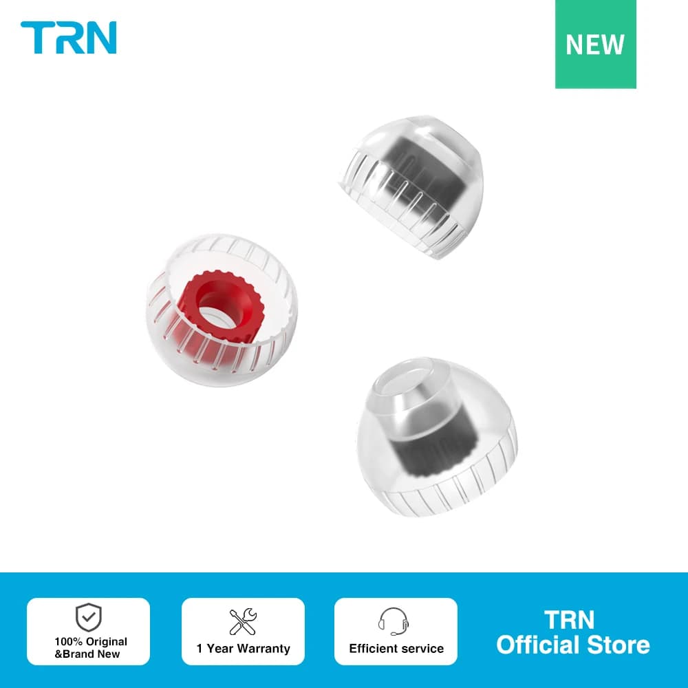 TRN T Ear-Tips auricolari in Silicone doppia struttura di supporto auricolare 3 paia cuffie auricolari TRN MT3 Kirin BAX Xuanwu