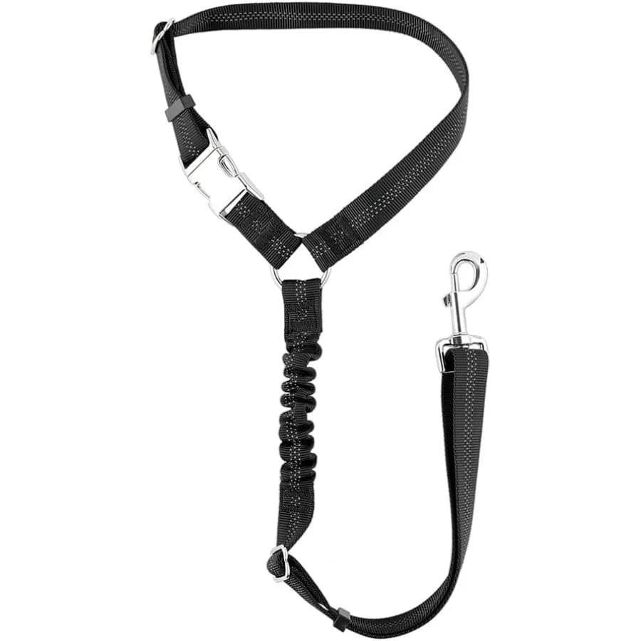 Cintura di sicurezza per cani per poggiatesta per auto Restraint riflettente e regolabile con elastico elastico per imbracatura per cintura di sicurezza per veicoli