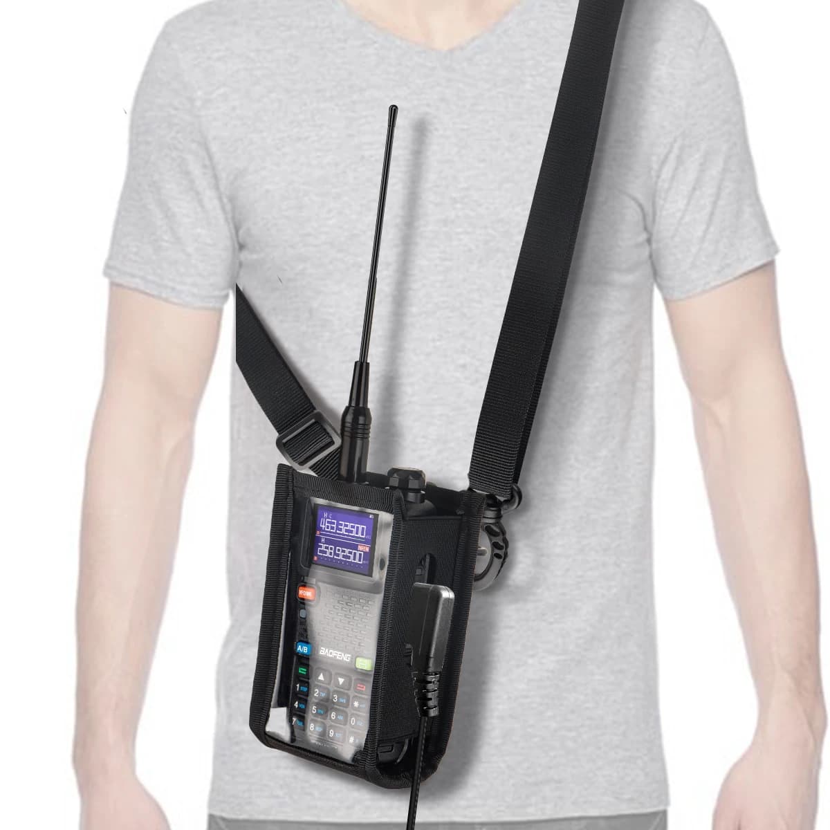 BaoFeng Walkie Talkie Fondina Molle Radio Pouch per Baofeng UV-5RH UV-21R UV-5R Quansheng K5 PLUS Ham Radio Custodia per radio in nylon
