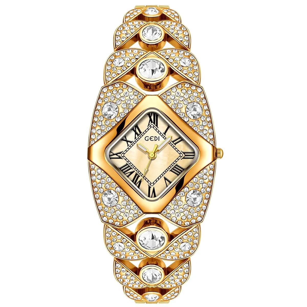 UTHAI L008 Fashionable women's watch, waterproof, exquisite brick inlaid quartz watch, light luxury watch present, women's watches