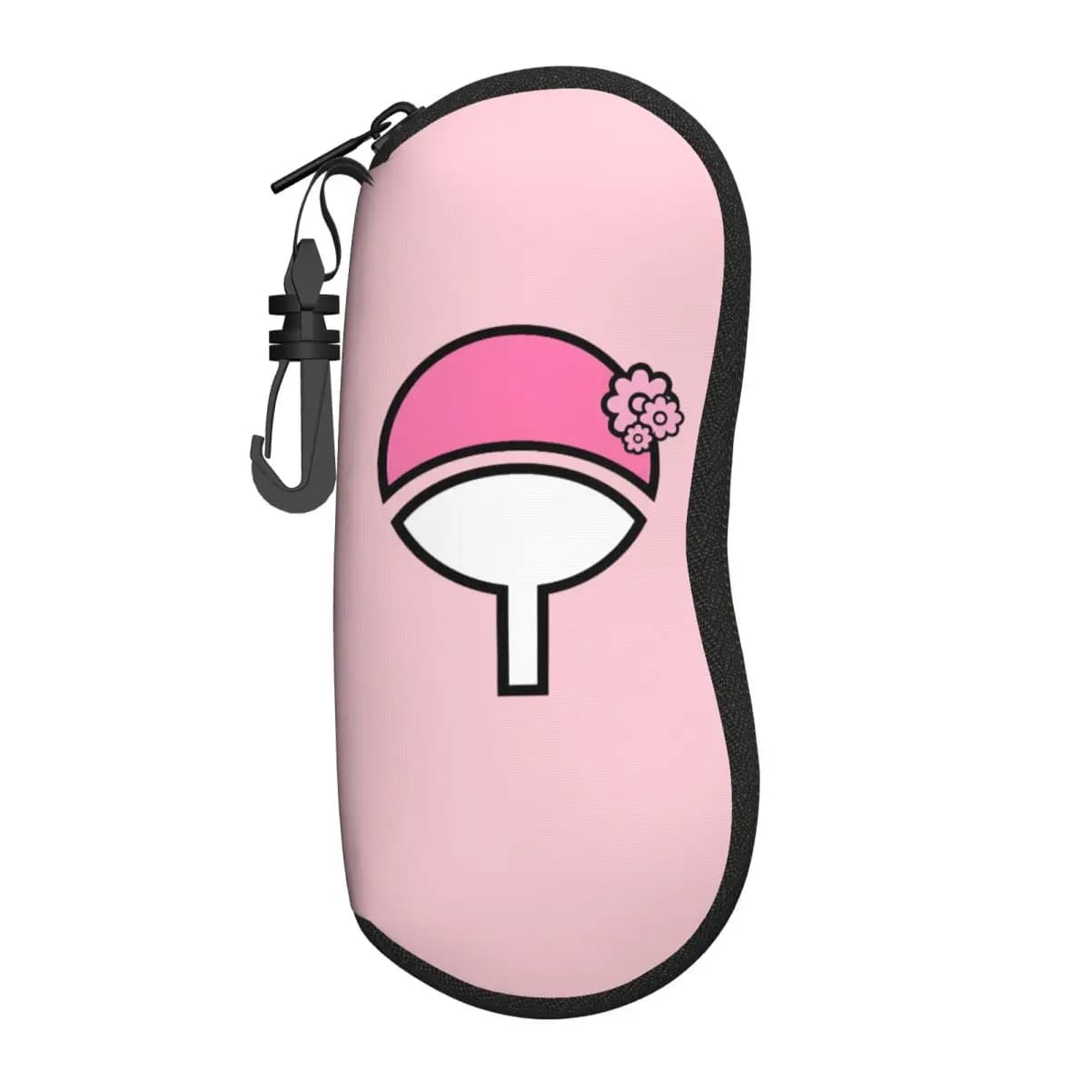 Custodia Morbida Personalizzata in Neoprene con Cerniera per Occhiali da Sole Cartoon S-Sakuraes H-Harunoes, Scatola Protettiva Personalizzata per Occhiali