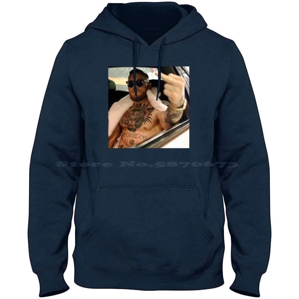 Conor Mcgregor Middle Fing 100% Cotton Hoodie T Shirt Conor Mcgregor Mayweather Vs Mcgregor Boxing The Notorious Gorilla 50 0