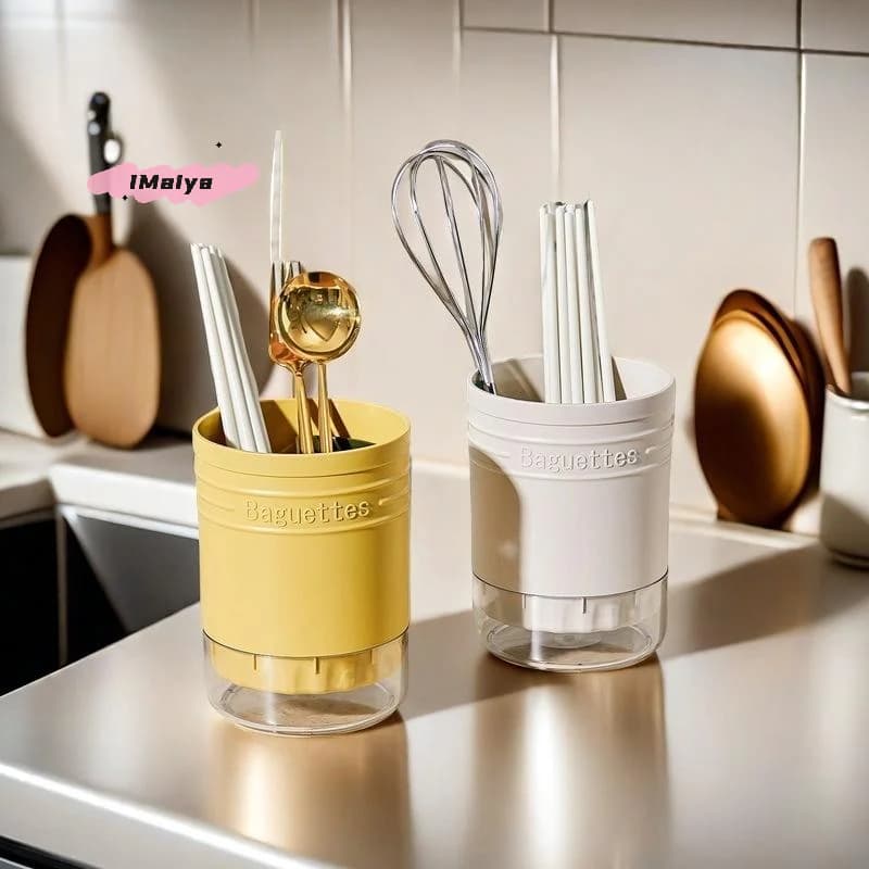 1Pc Multi-Function Plastic Posates Dischargeable Table Baquettes Kitchen Organizer for Knife Fork