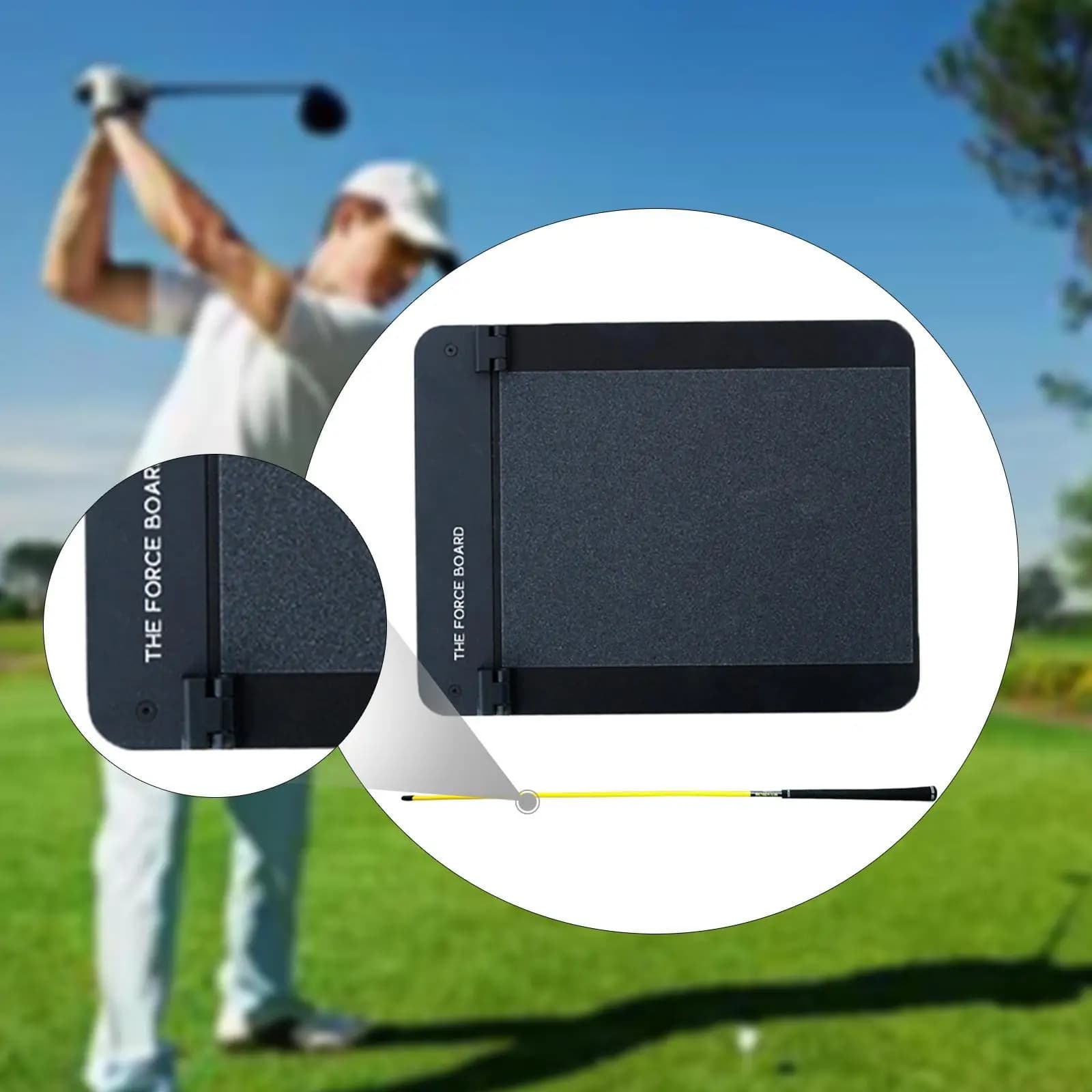 Set of Strength Plates for Golf for Beginners, Improve Weight Change, Stability, Swing Trainer, Golf Indoor Aling Utility