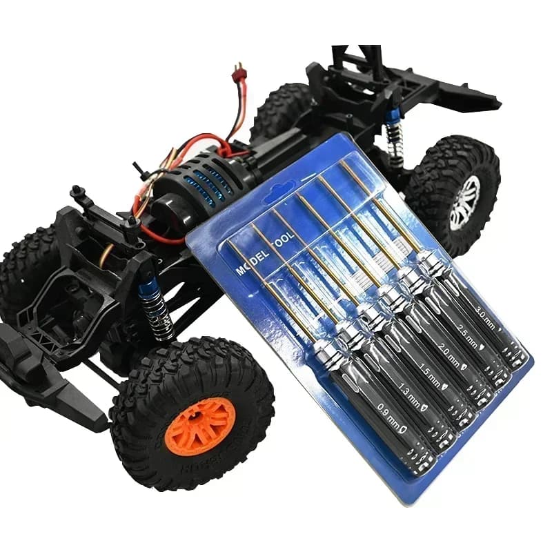 0.9/1.3/1.5/2.0/2.5/3mm Kit di attrezzi esagonali RC Set di cacciaviti esagonali in acciaio HSS per modello di elicottero per barca per auto cingolate RC