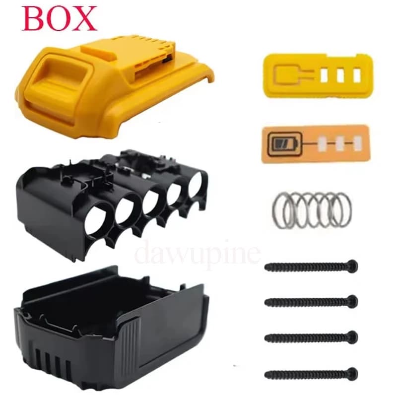 Per DeWalt 20V Batteria agli ioni di litio 10X18650 Custodia in plastica DCB183 DCB185 DCB200 DCB203 DCB205 DCB206 18V Batterie al litio Box