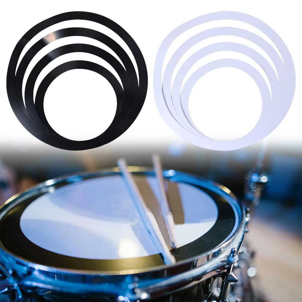 Round Shape Drum Mute Rings Dampeners 10/12/14/16 inch Drum Practice Pad Stop Voice Home Delicate Muffler Rings Drum