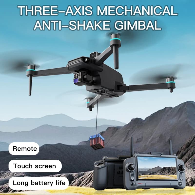 ZLL SG603 MAX Drone Fotocamera professionale con touch screen da 5,5′′ Giunto cardanico a 3 assi per evitare ostacoli Brushless EIS Giocattolo drone elettronico