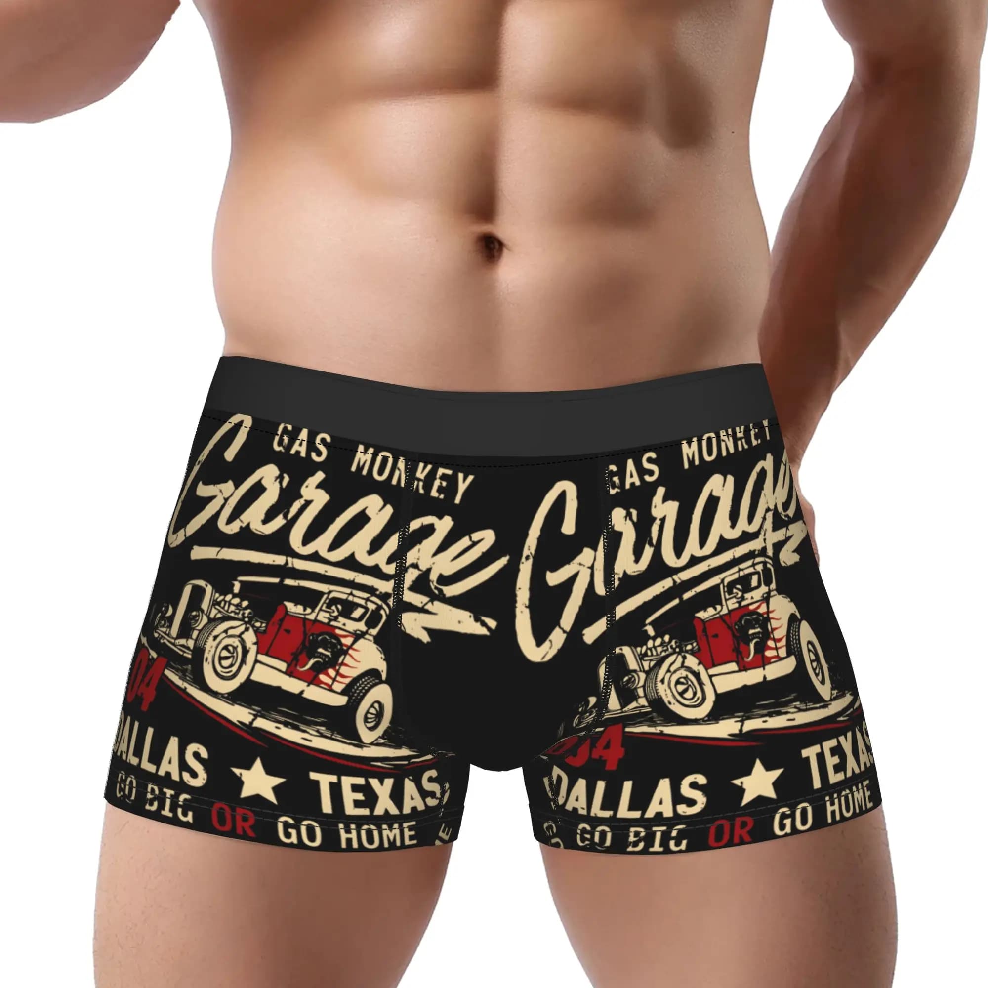 1 pezzo Est Monkey Garage Underpants Homme Mutande da uomo Comodi pantaloncini