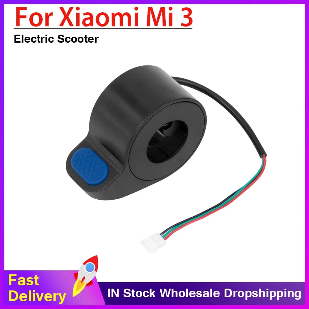 Durevole quadrante di velocità pollice controllo della velocità dell'acceleratore per Xiaomi Mi 3 scooter elettrico pulsante in gomma blu parti dell'acceleratore del pollice