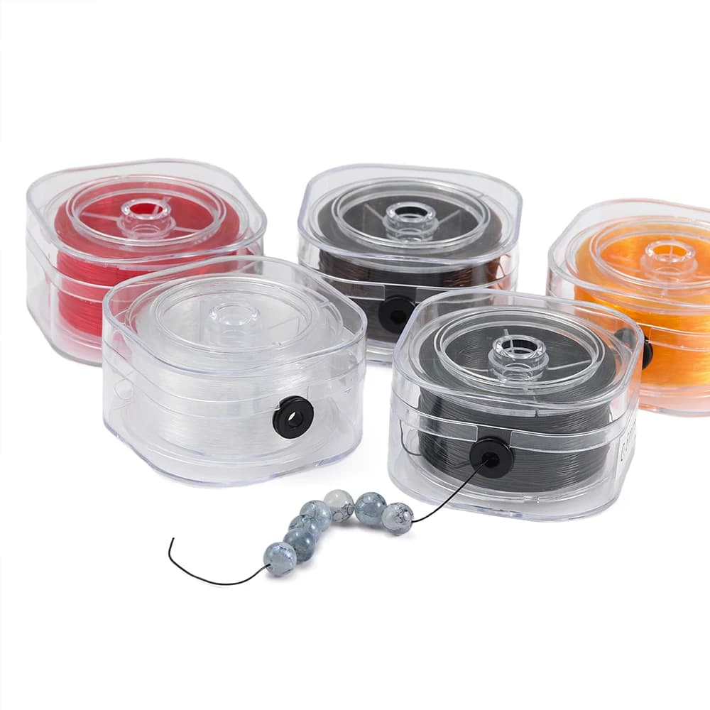 1 rotolo 36/60/100/120m Dimensioni multiple Filo elastico per perline Cavo elastico per braccialetti fai da te Collane Creazione di gioielli Risultati