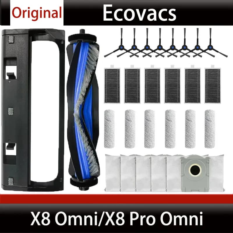 Accessori originali per aspirapolvere Ecovacs X8 Omni X8 Pro Omni Coperchio spazzola principale Soluzione di pulizia Materiali di consumo