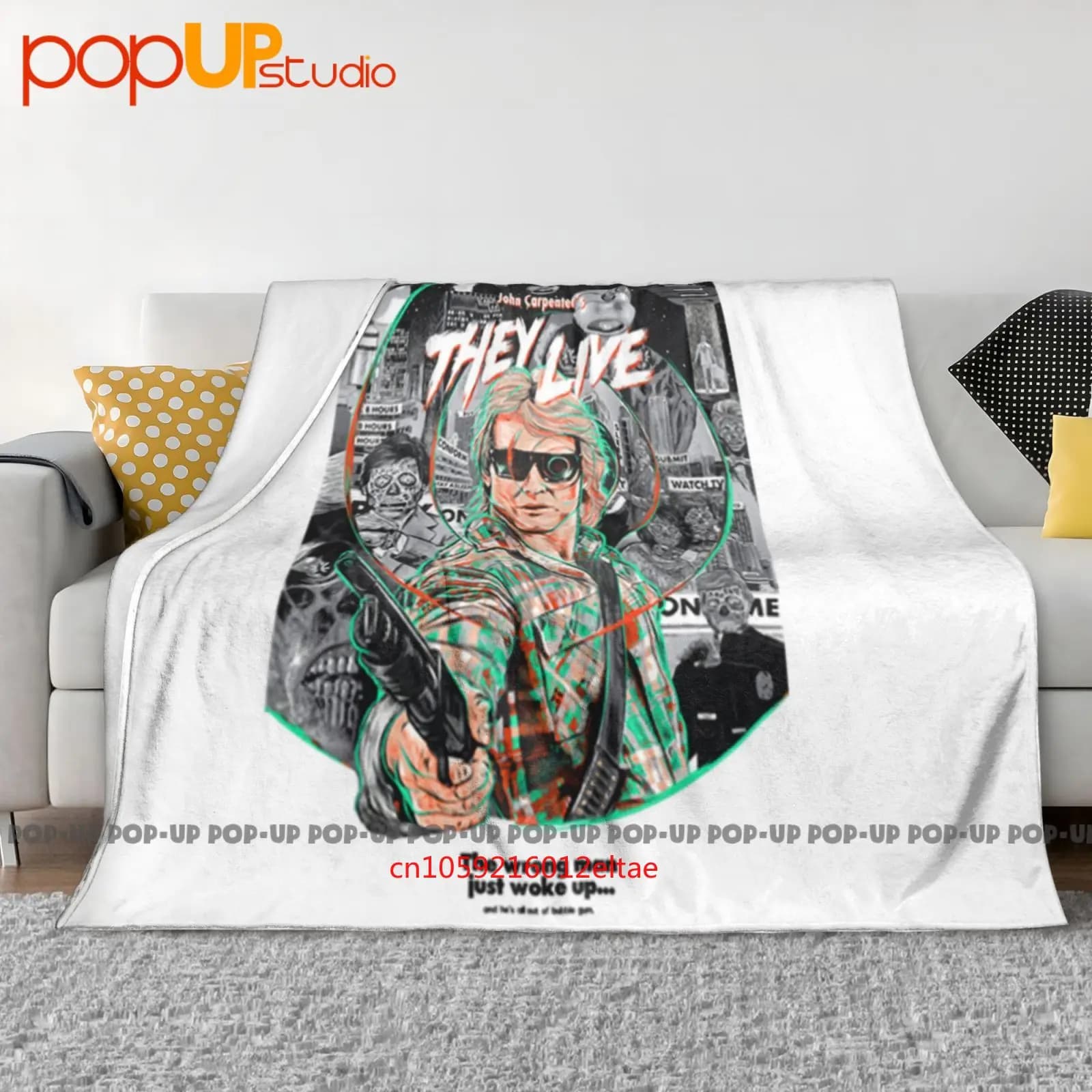 They Live V10 Poster del film Coperta ultra morbida Trapunta Copridivano invernale Copriletto