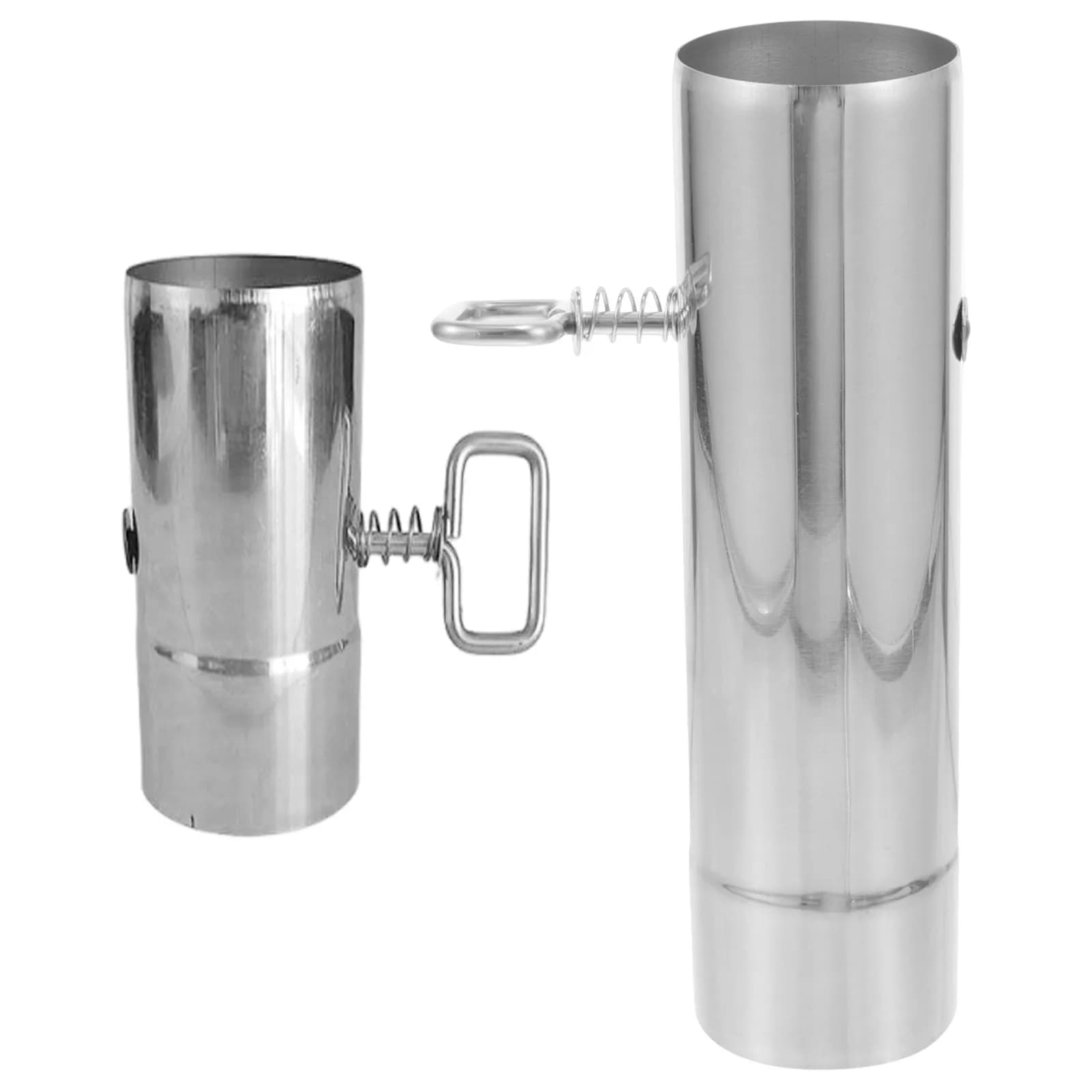 2Pcs Tent Stove Pipe with Damper Stove Chimney Pipe Adjustable Airflow Control Vent Fireplace Outdoor Camping Chimney Damper Kit