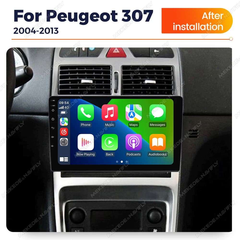 MEKEDE Per Peugeot 307 307CC 307SW 2002-2013 Android 14 Autoradio Lettore Multimediale Navigazione GPS Wireless Carplay Android Auto