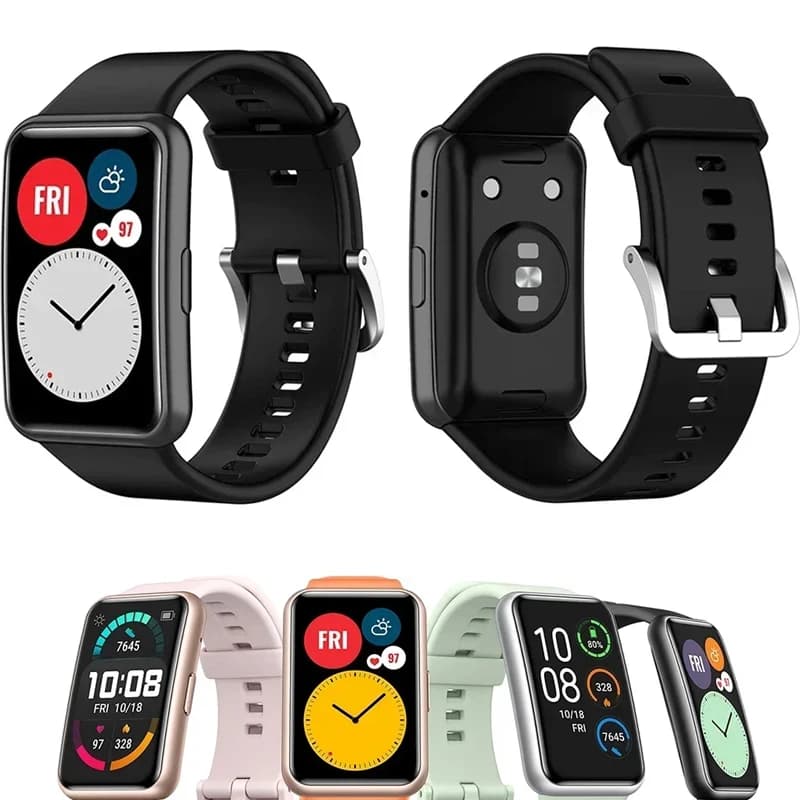 TPU Case+Band For Huawei Watch FIT Strap Smartwatch wrist Sport bracelet Smart silicone watchbands+cover fit watch Accessories