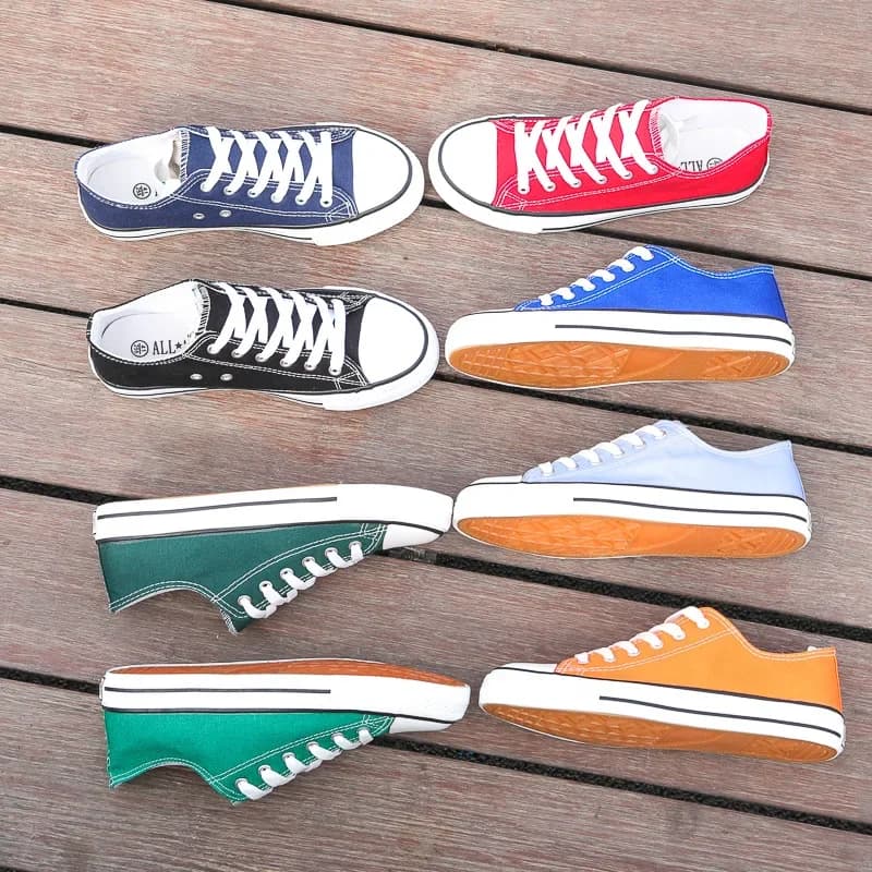 Fashionable spring and autumn shoes, white canvas, Korean edition man, low cut, lace table shoes for students, torque shoes