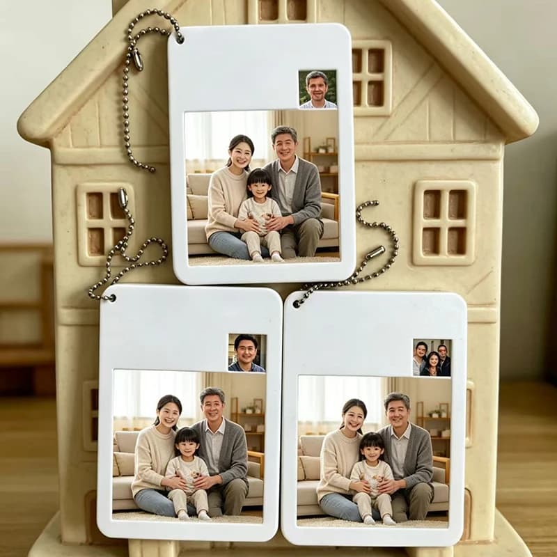 Accessori per la Casa Personalizzati, Ciondolo Fotografico, Puzzle Animato, Cornice Portafoto in Acrilico, Decorazione per la Casa, Regalo