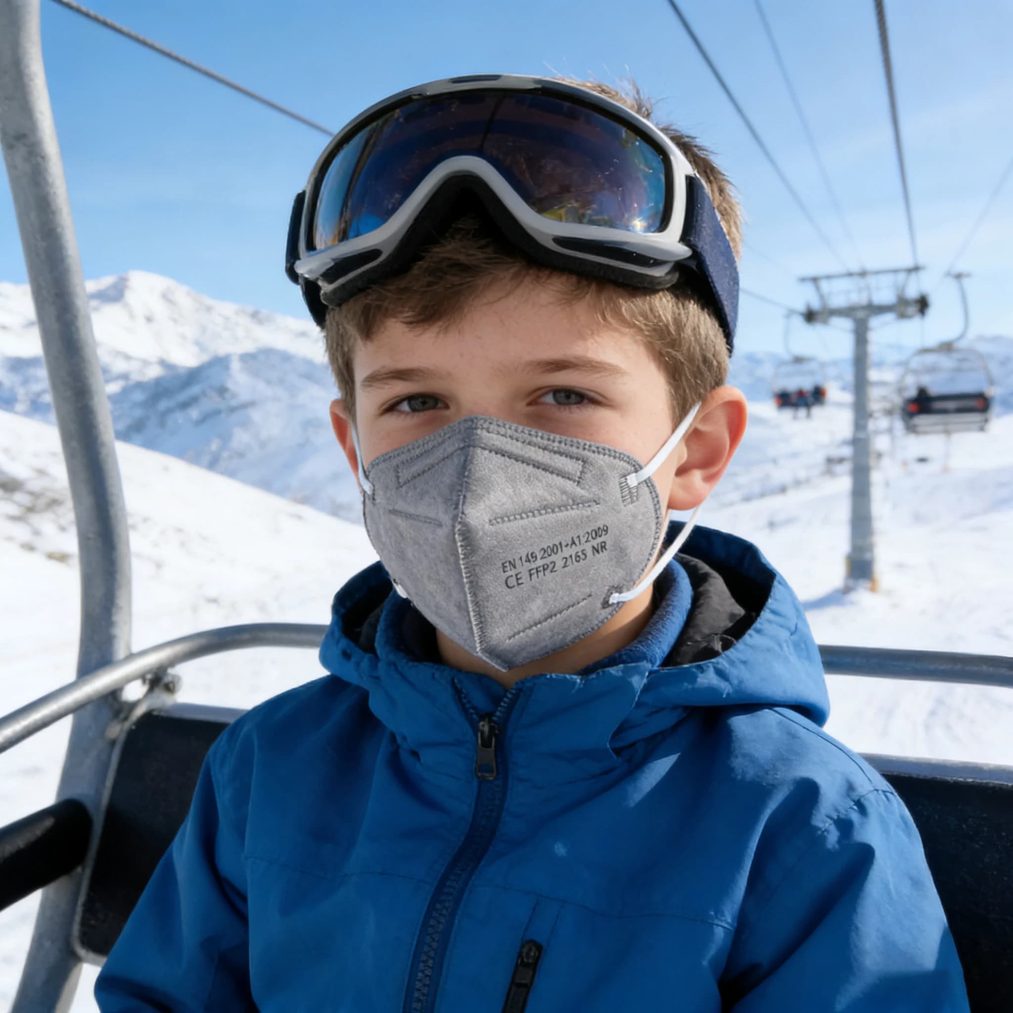 10-100 pezzi maschera per bambini maschere antipolvere maschera KN95 maschere integrali usa e getta per bambini tessuto non tessuto maschera per virus bocche coperture Fpp2