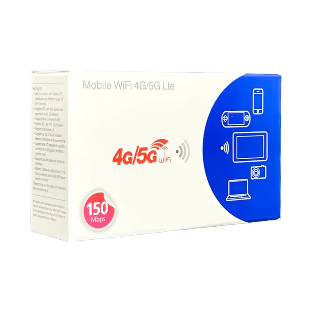 Router Wireless 4G LTE con Slot per Scheda SIM, Hotspot WiFi Portatile 150Mbps per Casa, Ufficio, Camper e Campeggio