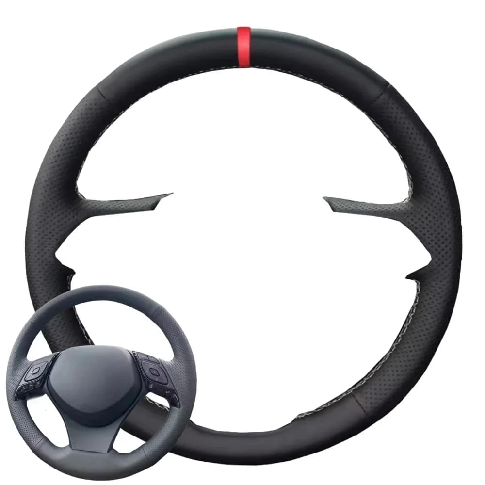 Coprivolante antiscivolo perforato nero per auto originale personalizzato per Toyota C-HR CHR 2016 2017 2018 2019 Accessori auto
