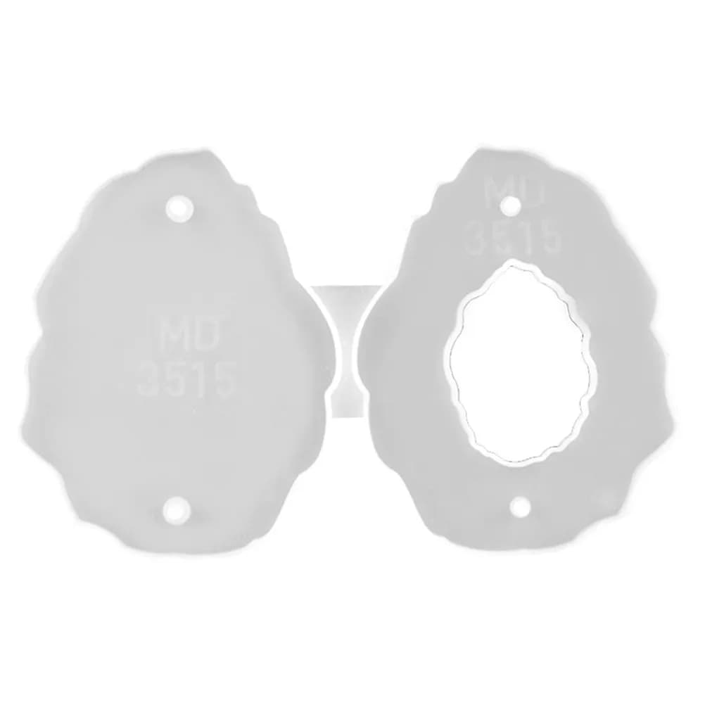Stampo in Silicone per Cornice Ovale, per Resina Epossidica Fai-da-Te, Facile da Sformare, Antiaderente, Flessibile, per Creazione Cornici