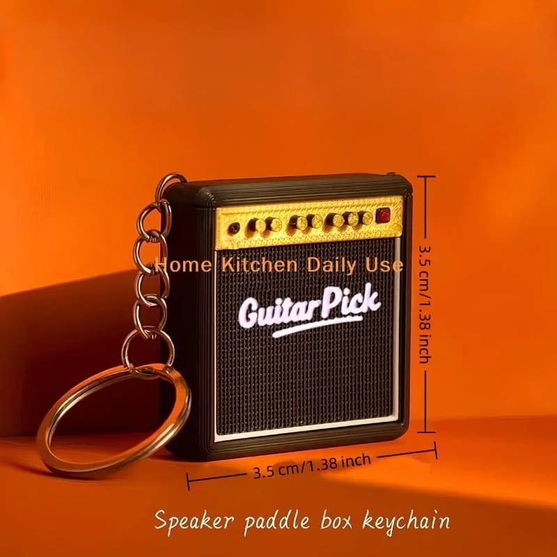 Portachiavi Portatile per Plettri da Chitarra, Contiene da 3 a 5 Plettri, Scatola Organizer Compatta per Musicisti, Performance e Viaggi, Comunemente Usato