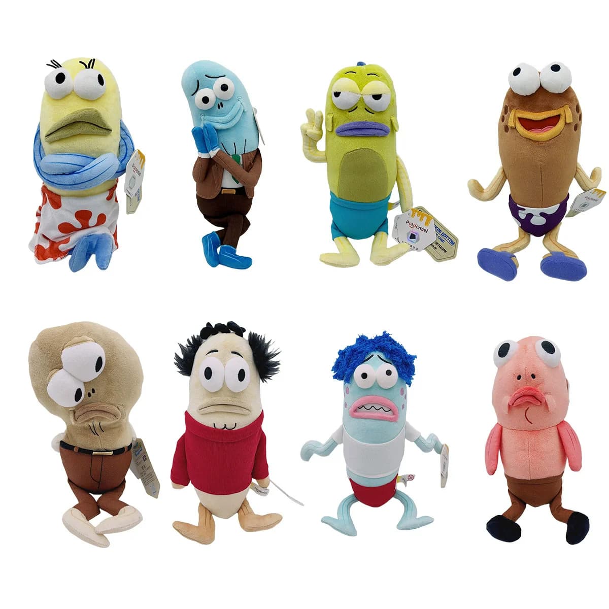 Peluche divertente di Spongebob, personaggio di Bikini Bottom, morbido giocattolo da collezione per decorazioni domestiche interessanti