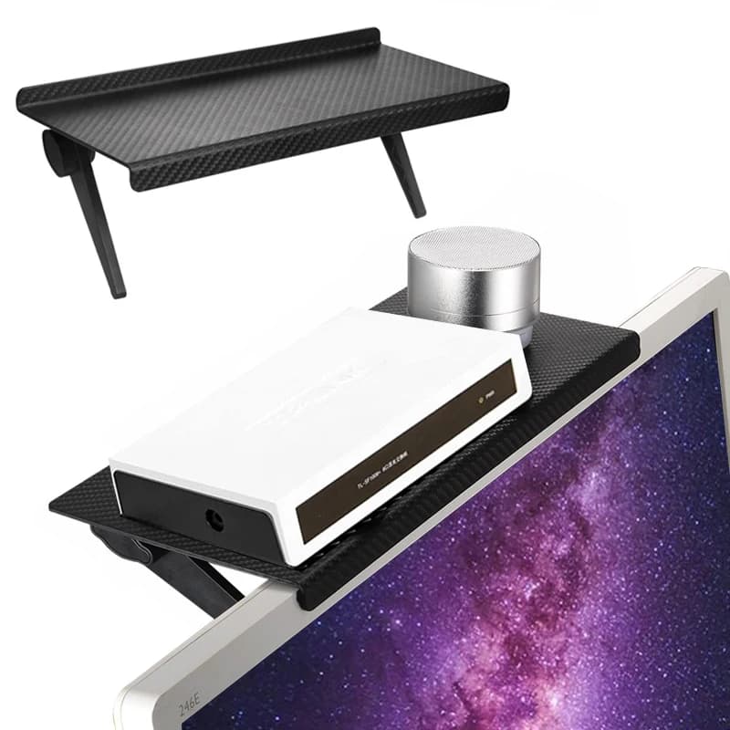 Monitor for Computer TV Top shelf adjustable shelf for Media Box Play console Router Tv support for mobile phone