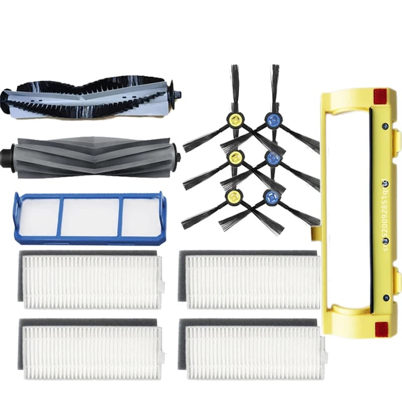 Rullo per aspirapolvere Spazzola principale Copertura Spazzola laterale Filtro HEPA Panno per aspirapolvere robot Genio Deluxe 500 Parti