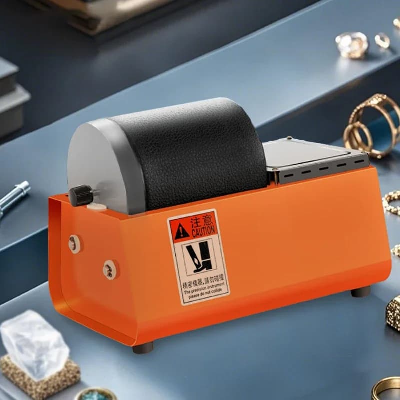 Smerigliatrice a tamburo per bicchiere di gomma per lucidatrice per gioielli 230V per finitura di precisione per pietre preziose in metallo oro argento per uso domestico