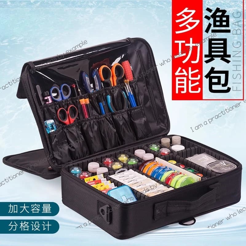 Multifunctional Portable Multifunctional Storage Bag Fishing Equipment Bag Waterproof Fishing Equipment Tool Box Accessories Box