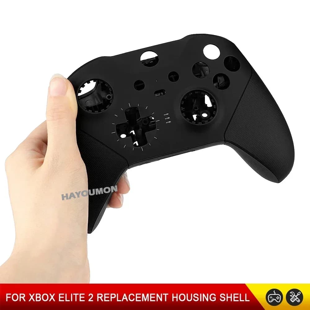 Guscio di Ricambio Nero per Cover Anteriore, Posteriore, Superiore e Inferiore per Controller Xbox One Elite Serie 2 - Accessori
