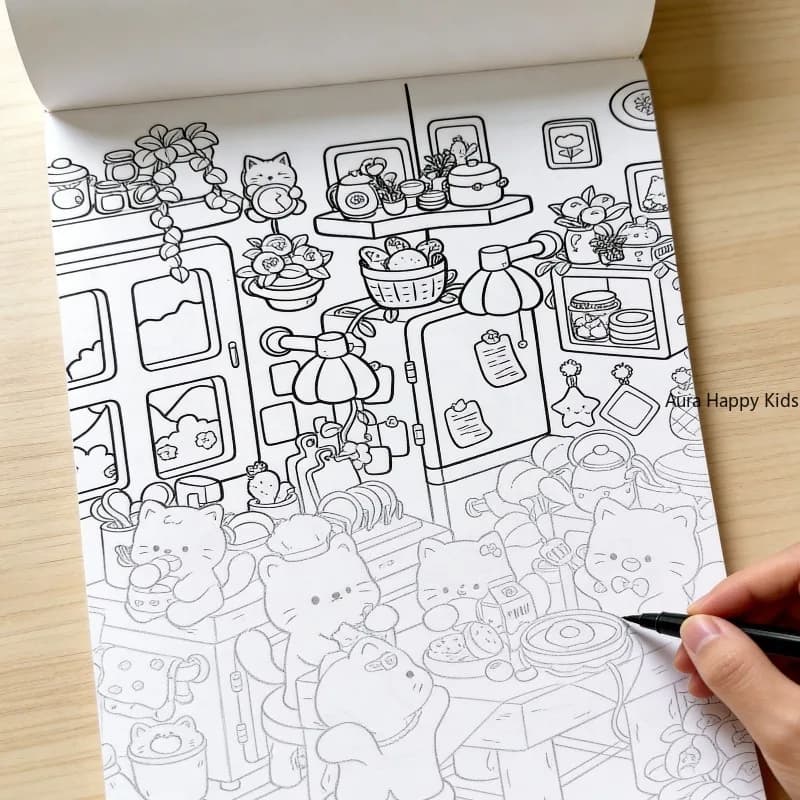 Divertente Libro Artistico per Decompressione e Colorazione, con 16 Modelli Adatti per Creazioni Artistiche, Ottimo come Regalo Artistico