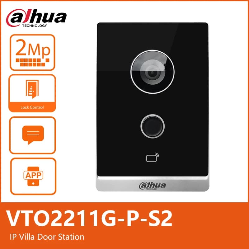 Dahua VTO2211G-P VTO2211G-WP S2 IP Wi-Fi Stazione porta villa Videocitofoni Rete wireless Campanello Audio bidirezionale Telefono porta