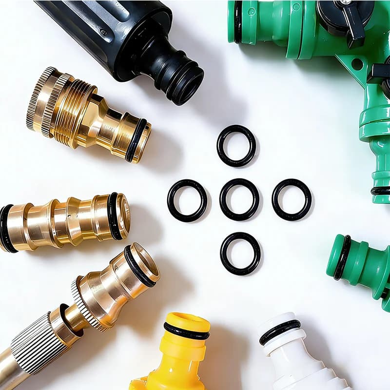 50/100 Pezzi O-Ring Neri Resistenti alle Alte Temperature per Idropulitrice, Attacco Rapido 1/4in 3/8in, Guarnizioni di Tenuta M22